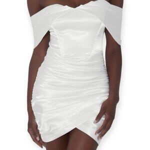 LEAU Divine Satin Corset Dress - Ivory